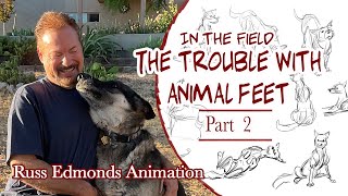 PART 2 The problems drawing and animating the complexity of animal legs  Russ Edmonds [upl. by Anella311]