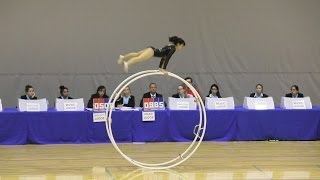 World Championships in Gymwheel 2016 Qualification Miho Tsukioka straight line 25th Place [upl. by Normalie692]