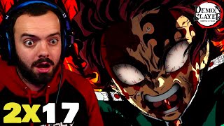 ABSOLUTE MASTERPIECE Demon Slayer 2x17 REACTION  quotNever Give Upquot [upl. by Irahcaz]