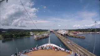 MS Nieuw Amsterdam  The Panama Canal  4K [upl. by Asiulairam]