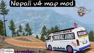 Nepali V4 offroad map mod for bus simulator Indonesia Shreedhar101 SBmod [upl. by Higinbotham295]