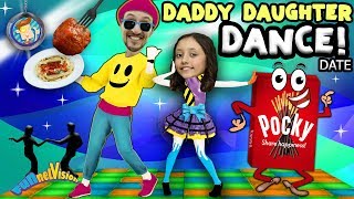 DADDY DAUGHTER DANCE amp DINNER DATE NIGHT  POCKY CHOCOLATE MAGIC FVVlog Fun [upl. by Colon]