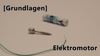 Grundlagen Elektronik Elektromotor selber bauen [upl. by Nazarius821]