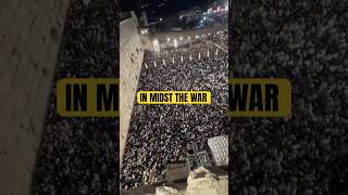 Record breaking amounts of Jews FLOCKED to the Western Wall to pray before Yom Kippor israel [upl. by Eneryt213]