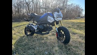 2020 Honda Grom fairing disassembly and wrap [upl. by Ralf620]