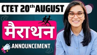 CTET August 2023  Marathon Announcement by Himanshi Singh [upl. by Adnamra]