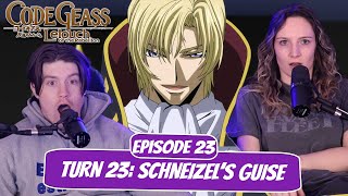 SCHNEIZEL MAKES HIS MOVE  Code Geass Newlyweds Reaction  Ep 2x23 “Turn 23 Schneizels Guise” [upl. by Lemmueu]