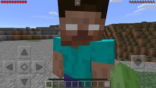 I FOUND HEROBRINE in Minecraft Pocket Edition How To Spawn Herobrine with Mods [upl. by Mariellen]