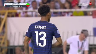 Boubacar Kamara vs Croatia France debut [upl. by Campos822]