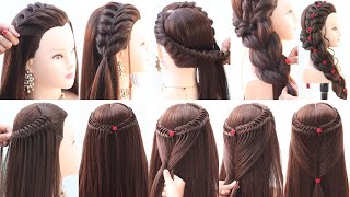 2 fancy hairstyle for outgoing  hairstyle for party  wedding special hairstyles [upl. by Hanako]