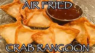 HANDMADE CRAB RANGOON AIR FRIED IN THE NINJA FOODI DELUXE [upl. by Rosemari]