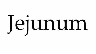 How to Pronounce Jejunum [upl. by Tommi643]