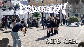 KPOP IN PUBLIC  SIDE CAM aespa 에스파 Armageddon Dance Cover in LONDON by KSDC [upl. by Jaycee628]