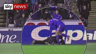 Eden Hazard Kicks Ballboy At Swansea V Chelsea Match [upl. by Lacy864]