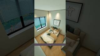 Designing A Futuristic Bedroom With A WalkIn Closet shorts [upl. by Elleined]