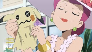 ¡Mimikyu y Jessie  Serie Pokémon Sol y Luna  Clip oficial [upl. by Kast493]