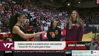 WBB Amoore and Kitley on Gameday [upl. by Akilaz]