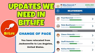 Important updates Bitlife needs  relocation  family tree  child fame  vampire amp dealer careers [upl. by Llimaj382]