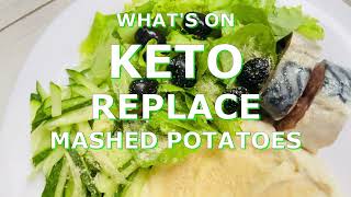 ✅KETO BREAKFAST WHAT TO REPLACE MASHED POTATOES Dinner Keto diet keto ketodiet ketodieta [upl. by Wain]