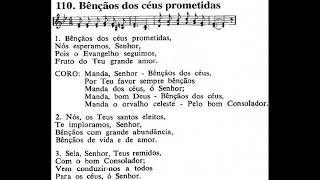 CCB Hinário 4 Hino №110 Bênçãos dos céus prometidas Tocado na igreja 😇😀🙌🏻 [upl. by Sterling]