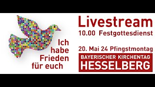 Bayerischer Kirchentag auf dem Hesselberg  Festgottesdienst und Grußworte [upl. by Yancey]