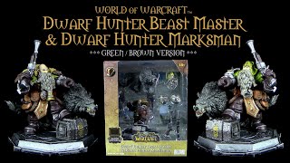 McFarlane ™ World Of Warcraft ™ Dwarf Hunter Beast Master amp Dwarf Hunter Marksman  Unboxing [upl. by Analad]