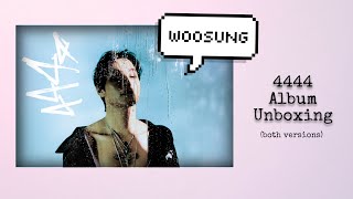 WOOSUNG 4444 Album Unboxing Both Versions [upl. by Jacobba]