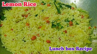 Lemon RiceHow to make Lemon RiceVariety RiceLunch Box RecipeLemon sadam [upl. by Kcirdez]