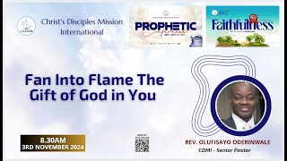 CDMI Sunday Service  3rd November 2024  Fan Into Flame The Gift of God in You [upl. by Salokcin]