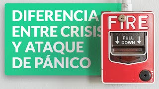 ⚡Diferencia entre crisis de ansiedad y ataque de pánico [upl. by Orms862]