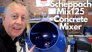 Scheppach Mix 125 Concrete Mixer Review [upl. by Stochmal]