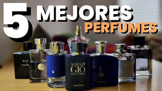 Los 5 MEJORES Perfumes de Hombre VERSATILES AZULES [upl. by Rocca]