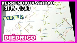 DIÉDRICO  una clase sobre perpendicularidad recta  plano🤯 PARTE 2 [upl. by Chico]