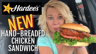 Hardee’sCarl’s Jr NEW HandBreaded Chicken Sandwich Review [upl. by Nelak]