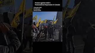 Protest Against Indias Transnational Repression in Canada [upl. by Berman983]