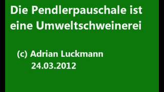 Pendlerpauschale ist eine Umweltschweinerei [upl. by Sicnarf]