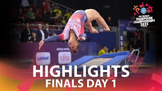 Finals Day 1  2023 Trampoline Gymnastics World Championships Birmingham GBR [upl. by Pascasia903]