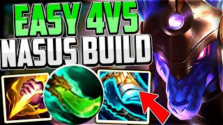 NASUS WAS MADE FOR THIS 4v5 CARRY BUILD Nasus Jungle Season 13 League of Legends [upl. by Manus779]