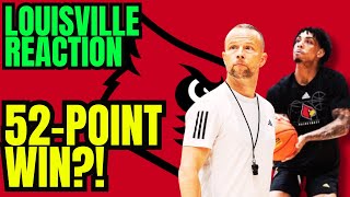 Louisville Exhibition Reaction  An Impressive 52Point Win vs Bahamas Select Team [upl. by Feucht]