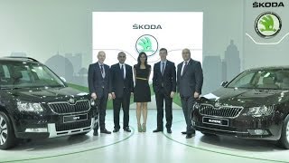 SKODA Press Conference  Unveiling of New Superb and New Yeti [upl. by Atimed]