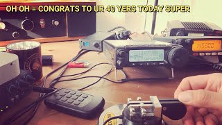 40th Birthday Wishes over the Telegraph DJ6IH de SQ5VCO  CW QSO on 17m band [upl. by Maria761]