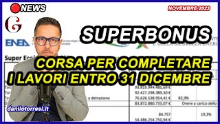 SUPERBONUS 110 SENZA PROROGA 2024  corsa al completamento dei lavori nel report ENEA di ottobre [upl. by Quinlan]