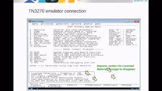 IBM Academic Initiative  Accessing zOS using TN3270 FTP and SSH  Unit 03 [upl. by Aiel]