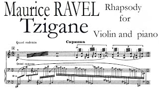 Tzigane by Ravel  Piano Accompaniment [upl. by Lozar]