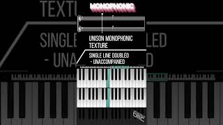 GCSE MUSIC  Monophonic vs Homophonic Texture shorts musictheory zenbeats wellerman [upl. by Ardnik]