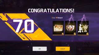 100 Level Up Rewards in Free Fire  Exclusive Gloo Wall Skin Emote in Level Upgrade Rewards [upl. by Sherye]