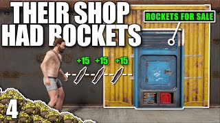 I STOLE A CLANS ROCKETS FROM THEIR SHOP  Solo Rust [upl. by Harli90]