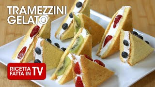 TRAMEZZINI GELATO di Benedetta Rossi  Ricetta TV Fatto in Casa per Voi [upl. by Clementas]