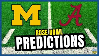 Michigan vs Alabama PREDICTIONS  2023 College Football Predictions  Rose Bowl [upl. by Giffy519]