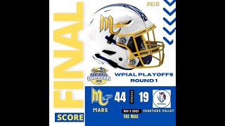 2023 WPIAL Quarterfinals Mars 44 vs Chartiers Valley 19 [upl. by Nnairek962]